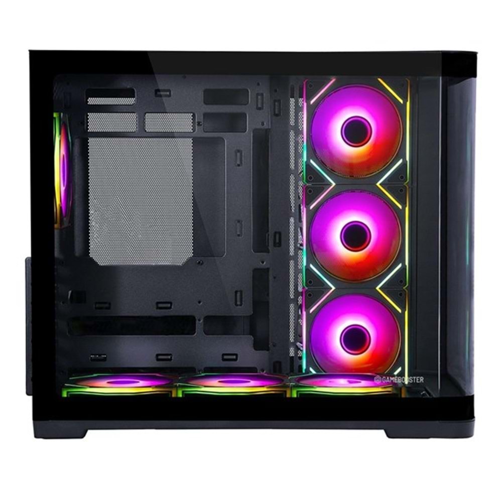 GAMEBOOSTER 750W 80+ BRONZE GB-G2852B-750W Gaming Mid-Tower PC Kasası Siyah 7-Fanlı