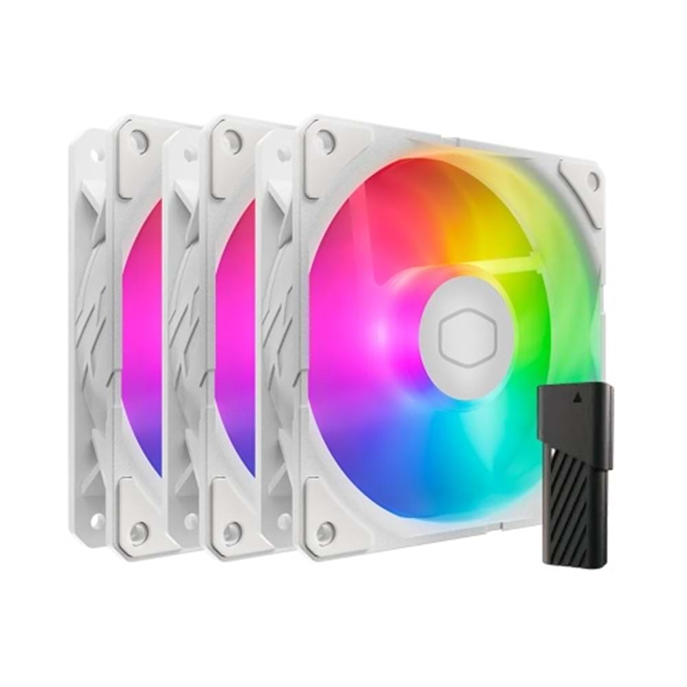 COOLERMASTER SICKLE FLOW B2DW-253P2-R2 ARGB 120mm Kasa Fan 3-lü Paket - Kontrol Ünitesi