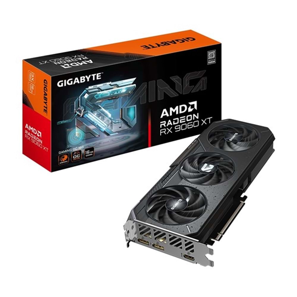 GIGABYTE RX9060XT 16GB GAMING OC GV-R9060XTGAMING OC-16GD GDDR6 128bit HDMI DP PCIe 5.0