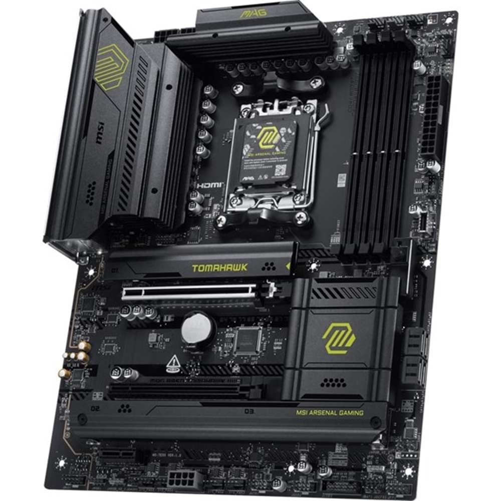 MSI MAG B850 TOMAHAWK WIFI7 DDR5 HDMI-USBC DP PCIE 5.0 AM5 ATX
