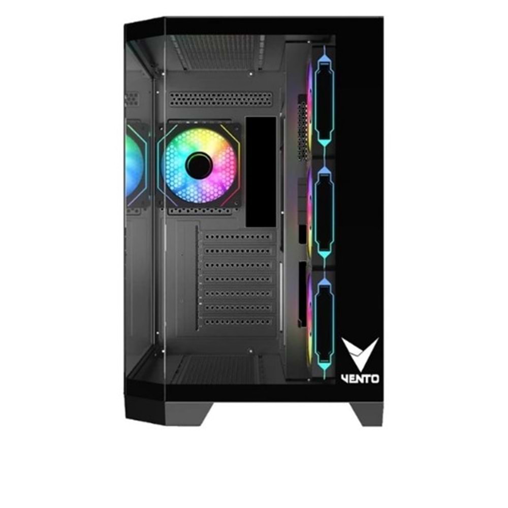 VENTO VG4204FA Panoramik Gaming EATX PC Kasası Siyah