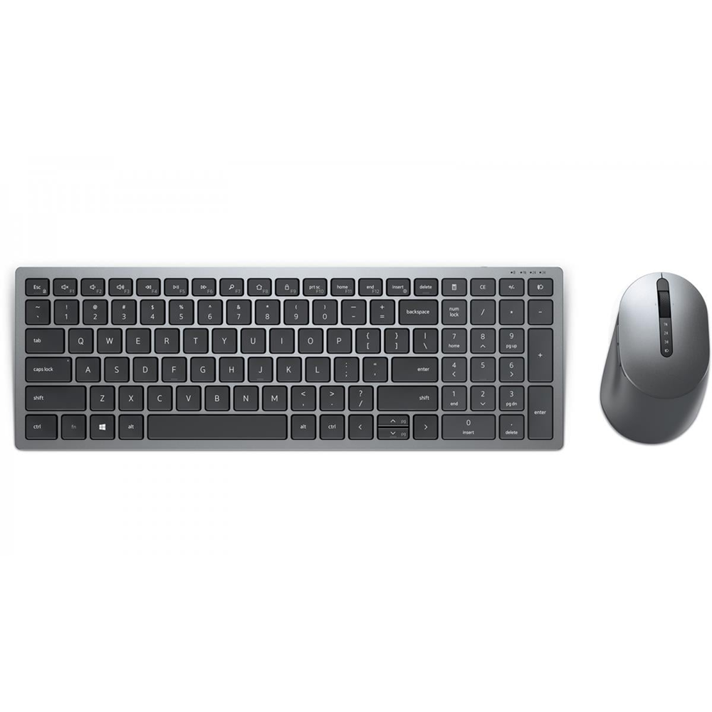 DELL Q TR KM7120W 580-AIWJ Çoklu Cihaz Kablosuz Titanyum Gri Klavye Mouse Set