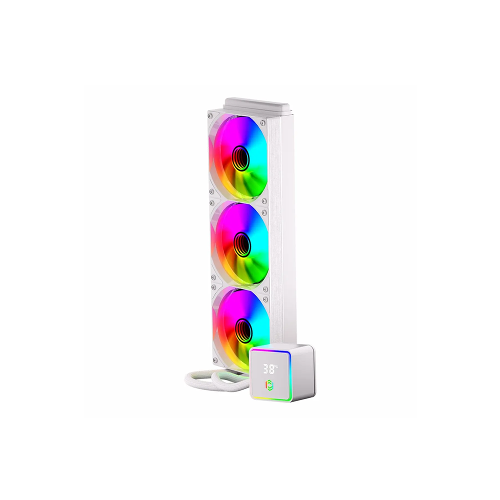 FRISBY FCL-360W ARGB 360mm Sıvı Soğutmalı AM5-1700p İşlemci Fanı Beyaz