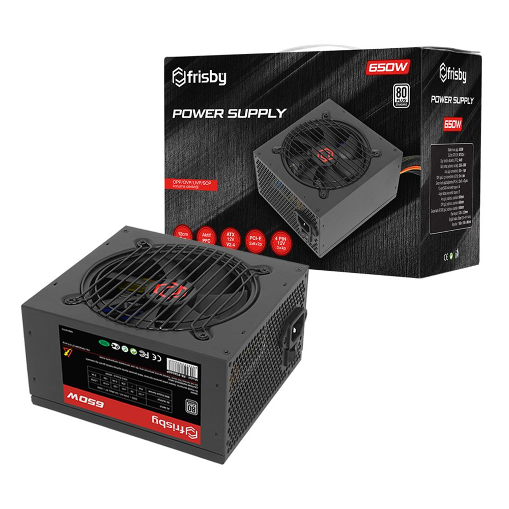 FRISBY 650W 80+ FR-PS6580P Power Supply