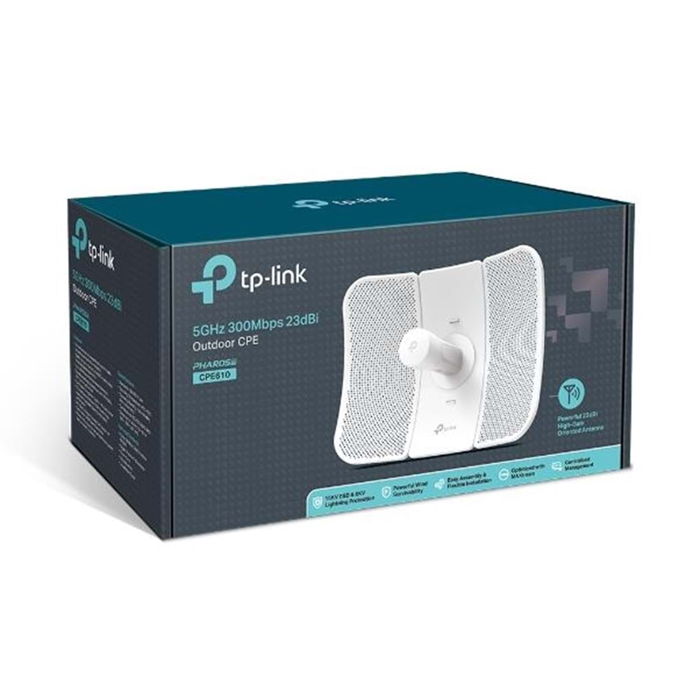 TP-LINK CPE610 N300 5ghz 23dBi 30km Harici Access Point CPE