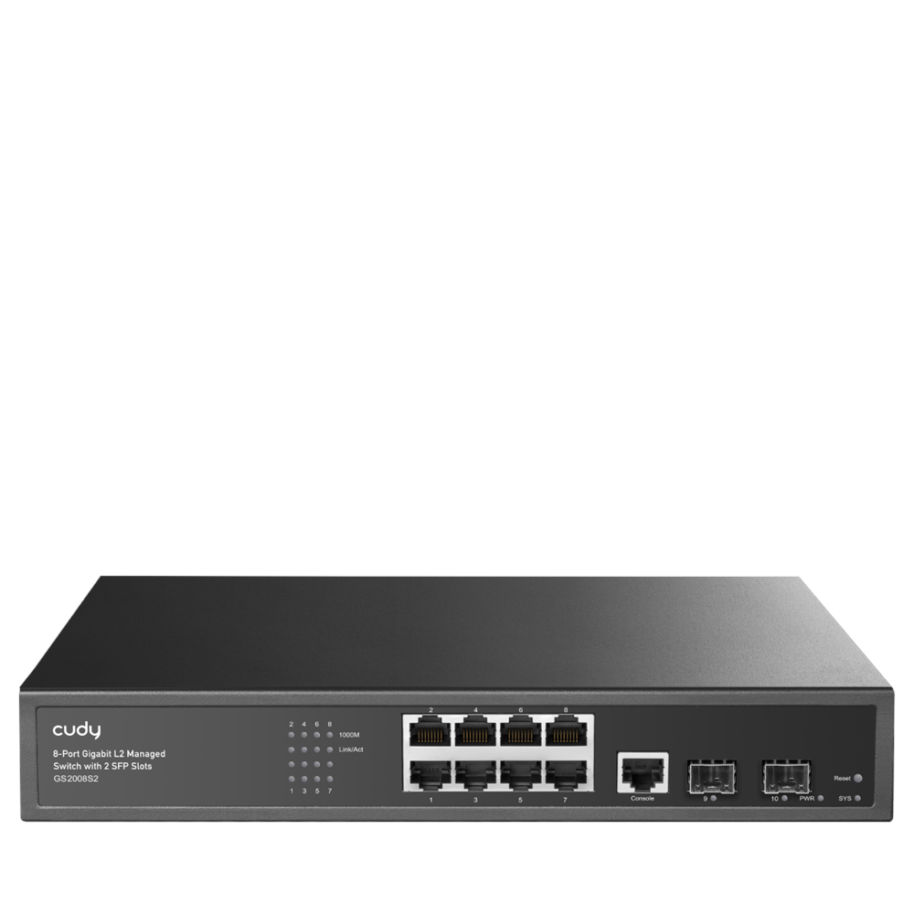 CUDY 8port Gigabit Yönetilebilir Switch GS2008S2