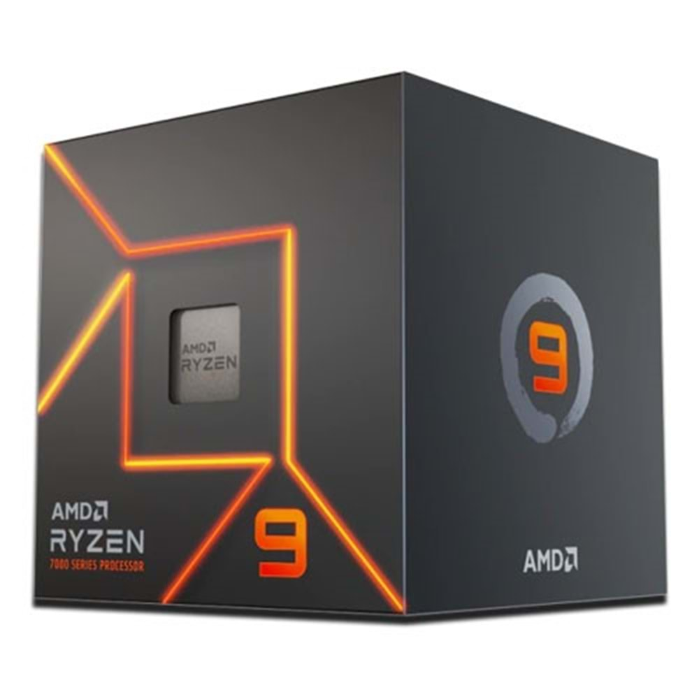 AMD RYZEN 9 7900 78MB 12çekirdekli VGA YOK AM5 170w Kutulu+Fanlı 