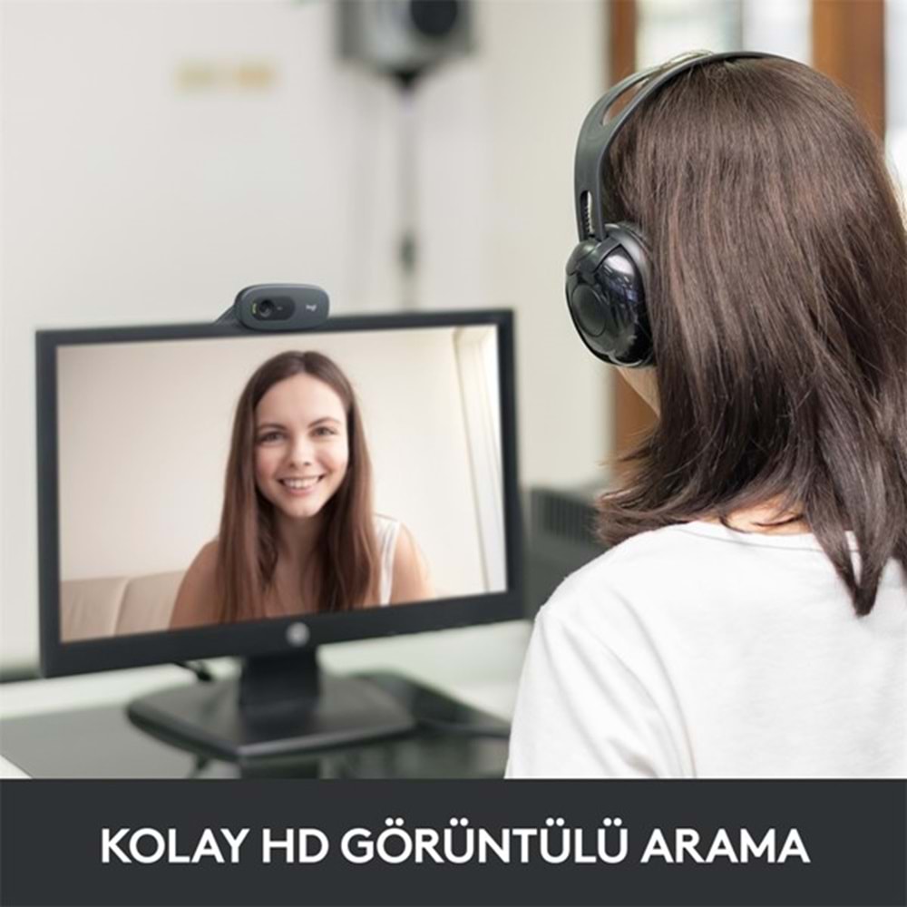 LOGITECH C270 HD Dahili Mikrofonlu Webcam 960-001063