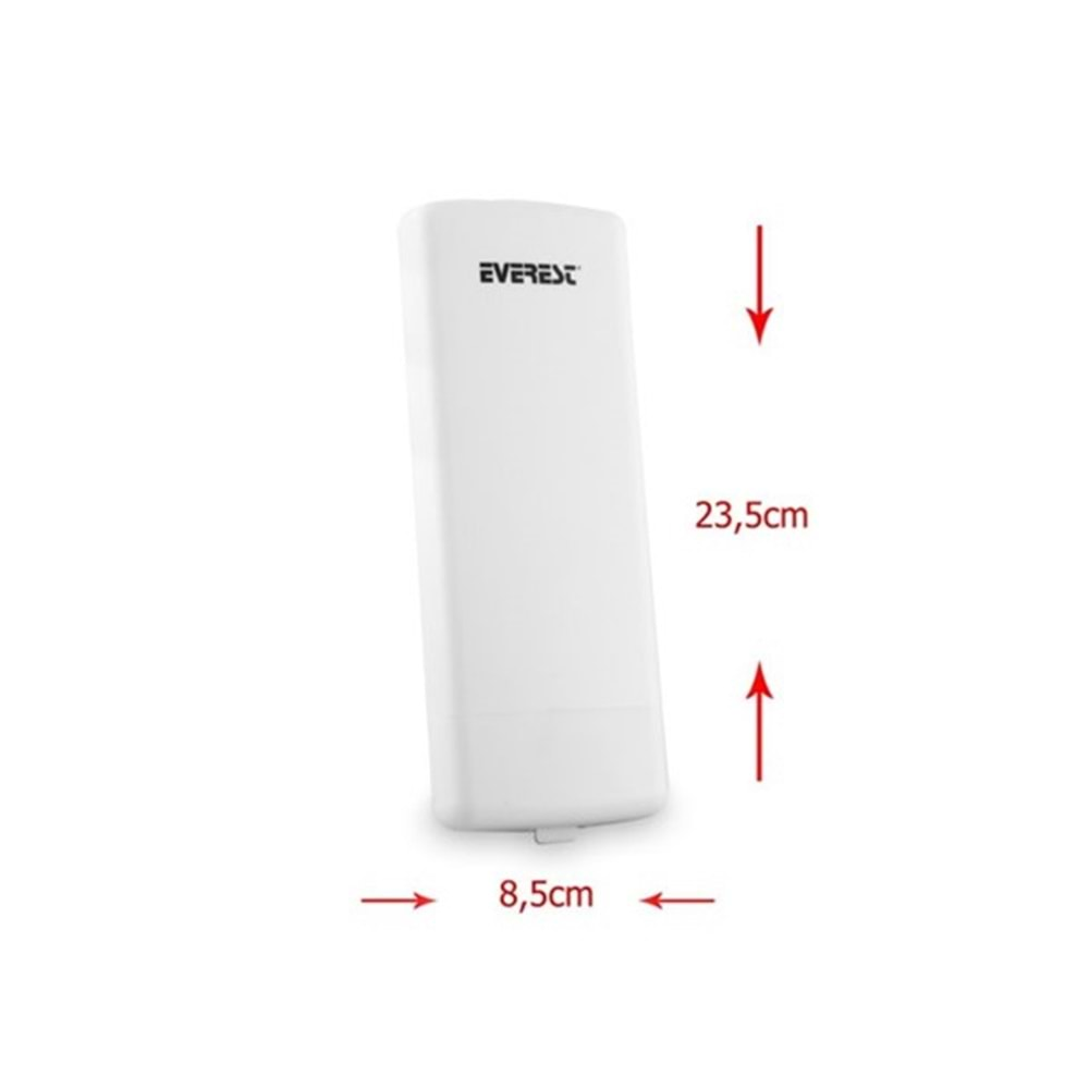 Everest EWN-220POE Bina Dışı Uzun Mesafe Destekli 5,8Ghz 300Mbps Repeater + Access Point Kablosuz Router