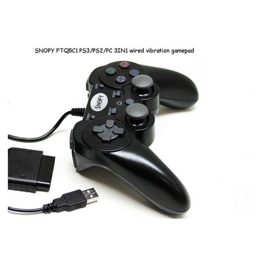 Snopy FTQ5C1 PC/PS2/PS3 3 in 1 Joypad