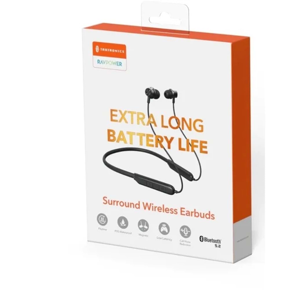 TAOTRONICS TT-BH115 Kablosuz Siyah Earbuds