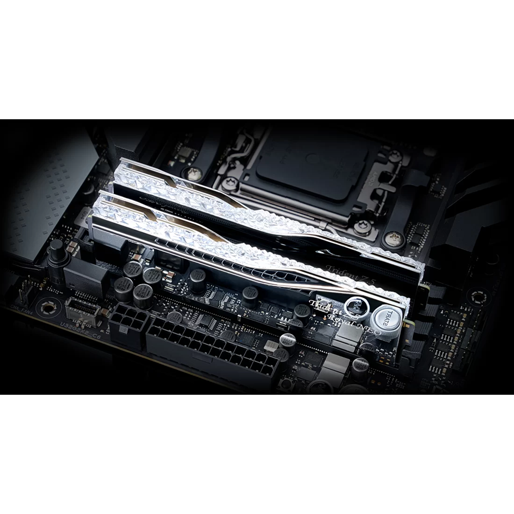 GSKILL 32GB (2X 16GB) DDR5 6000MHZ CL26 DUAL KIT PC RAM TRIDENT Z5 ROYAL NEO SILVER F5-6000J2636H16GX2-TR5NS