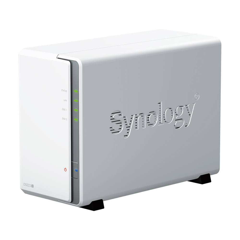 SYNOLOGY 2diskli Realtek QC-1GB RAM-Gigabit Nas Server DS223J