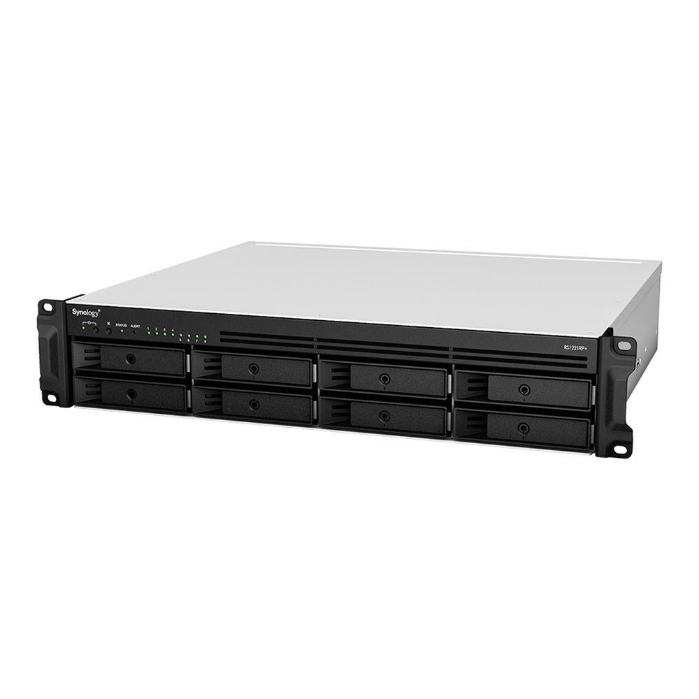 SYNOLOGY 8diskli Ryzen V1500B-4GB RAM-Gigabit Rack Nas Server RS1221 PLUS