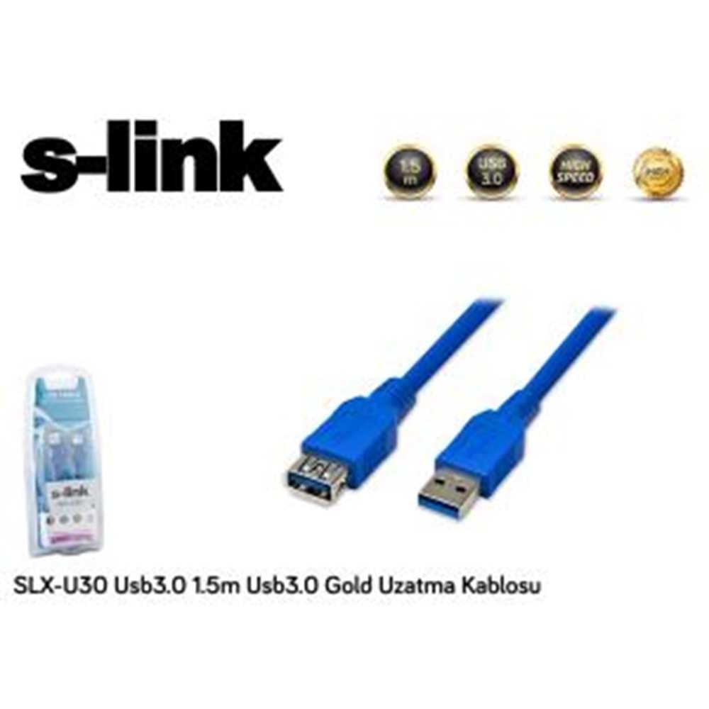 S-LINK 1.5metre SLX-U35 USB 3.0 Yazıcı Kablosu 