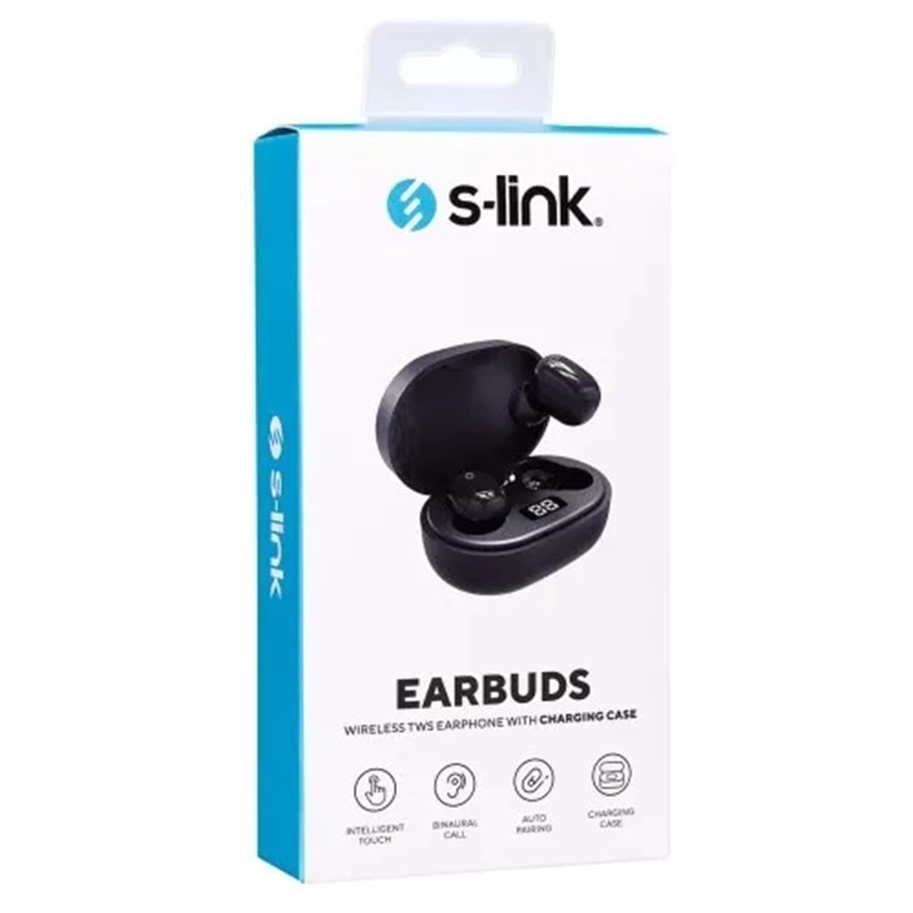 S-LINK TWS Bluetooth Siyah Mikrofonlu Kulaklık SL-TWS05