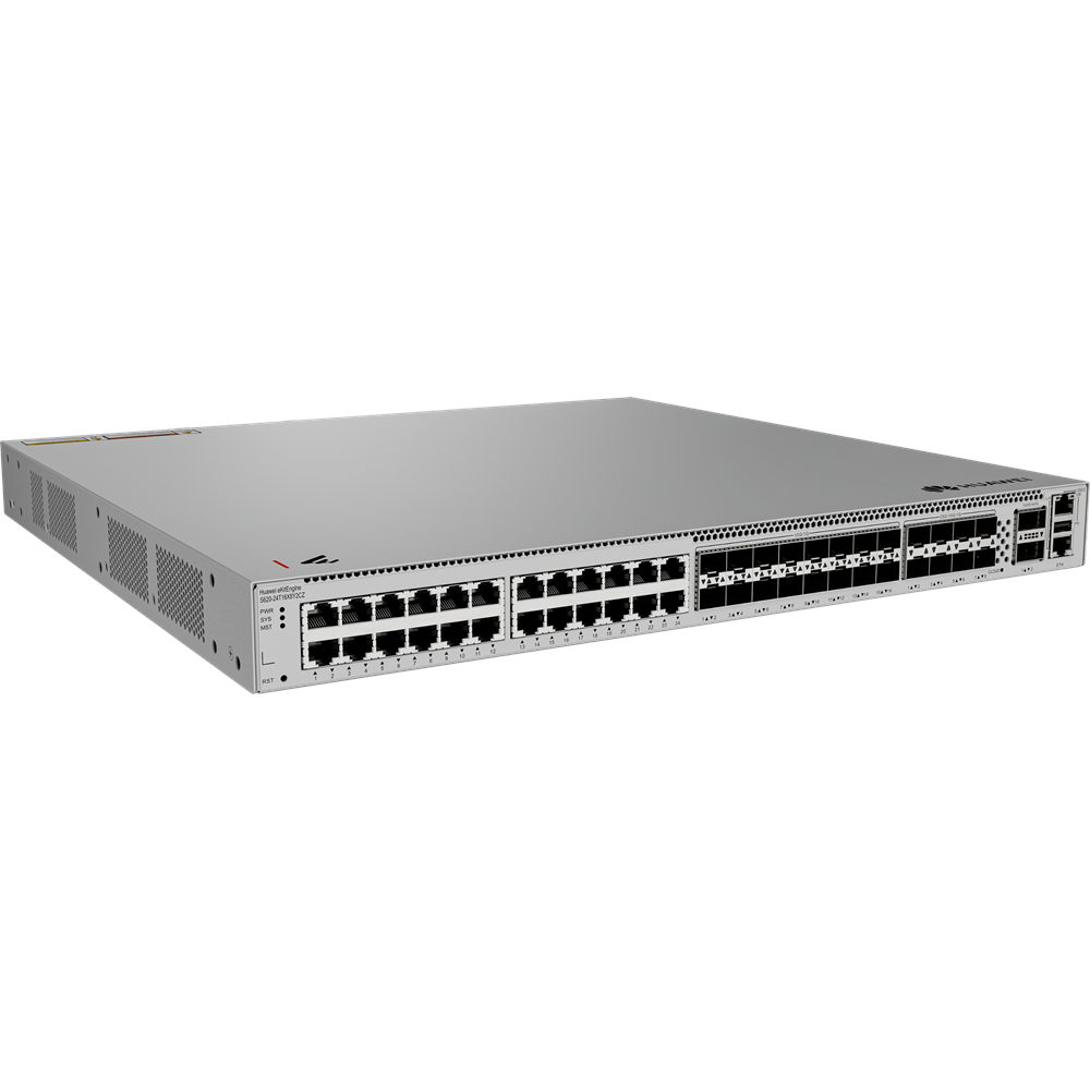 HUAWEI 24port 10-SFP/8-SFP 25GbE/2-SFP 100GbE Gigabit 10xSFP+/8x25GE/2x100GE Yönetilebilir Switch eKIT S620-24T16X8Y2CZ