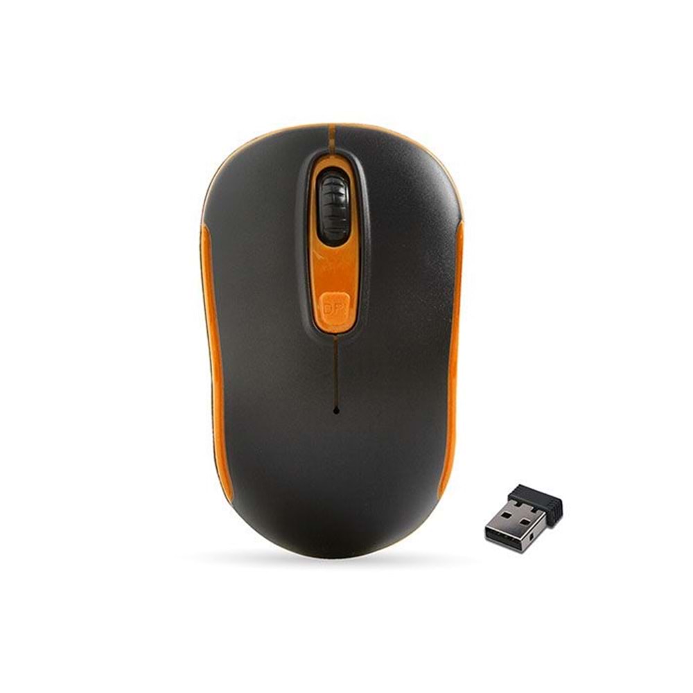 Everest SM-804 Siyah-turuncu kablosuz mouse