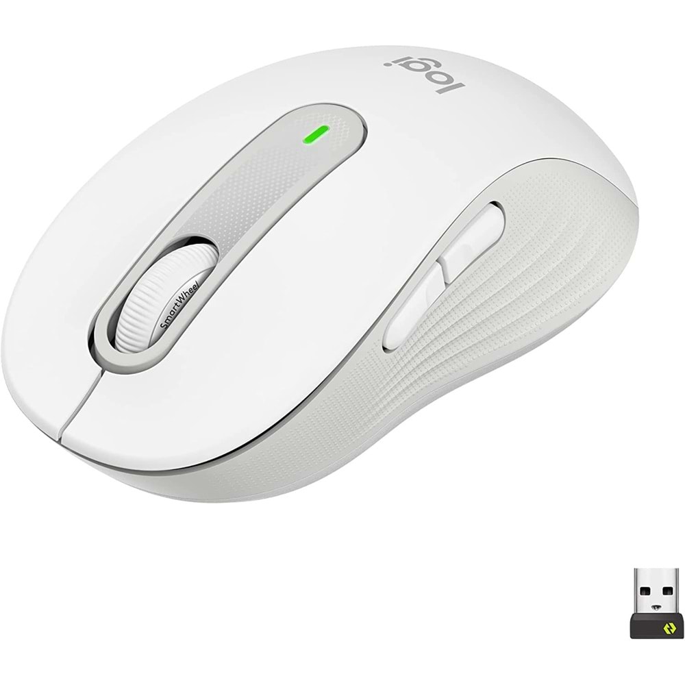 Logitech 910-006255 M650 Kablosuz beyaz mouse