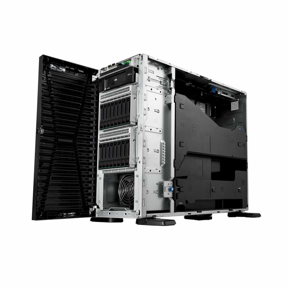 HPE PROLIANT ML110 G11 P81774-425 XEON 3508U-32GB DDR5 RDIMM-4X480GB SSD-2x1000w Tower Sunucu