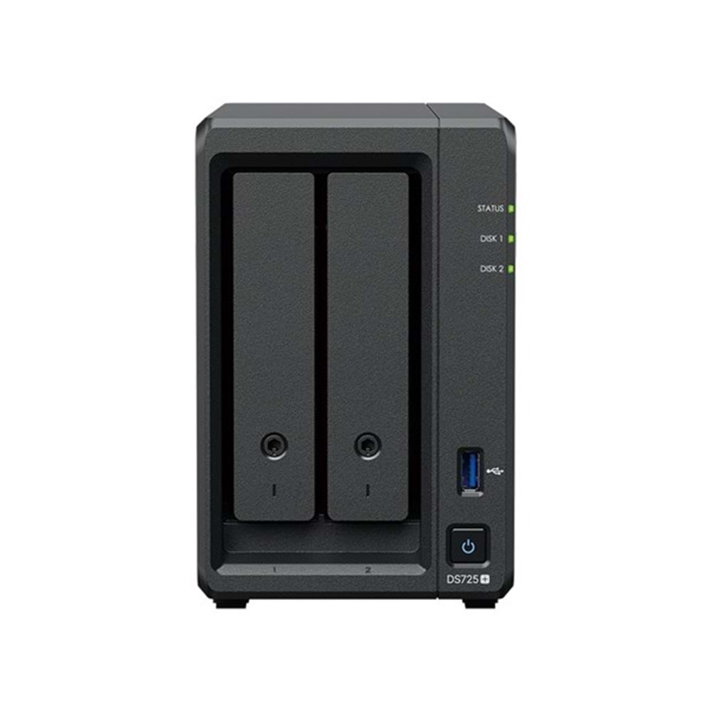 SYNOLOGY DS725 PLUS RYZEN 1600-32GB RAM- 2-diskli Nas Server (Disksiz)