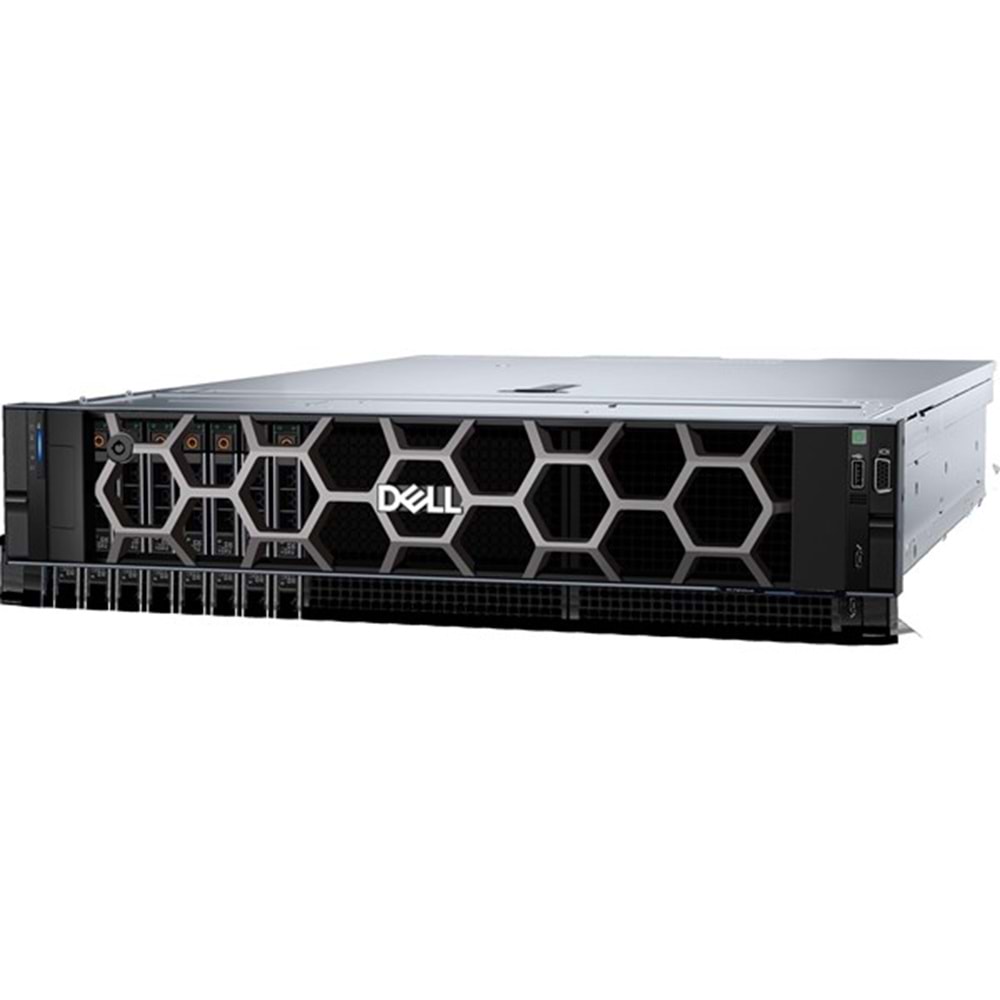 DELL 2xSilver 4410Y R760XS R760XS_1 128GB DDR5 RDIMM-2X480GB+2X1.92TB SSD-2x1100w Titanium 2U Rack Sunucu (50627)
