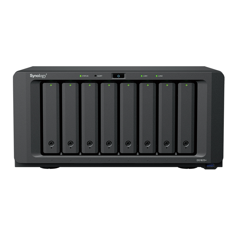 SYNOLOGY 8diskli Ryzen V1500B 16GB RAM-2-GbE Nas Server DS1825 PLUS (52732)