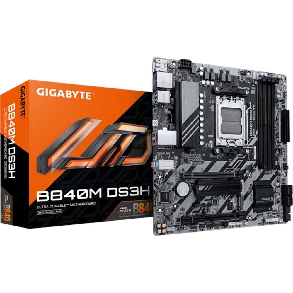 GIGABYTE B840M-DS3H DDR5 HDMI-DP PCIE 4.0 AM5 mATX