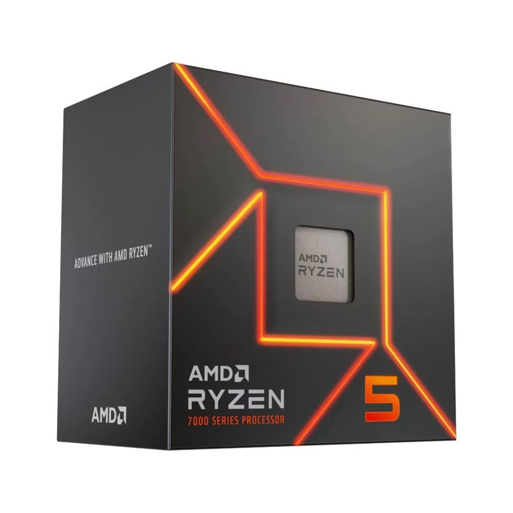 AMD RYZEN 5 7600 38MB 6çekirdekli O/B UHD AM5 65w Kutulu+Fanlı