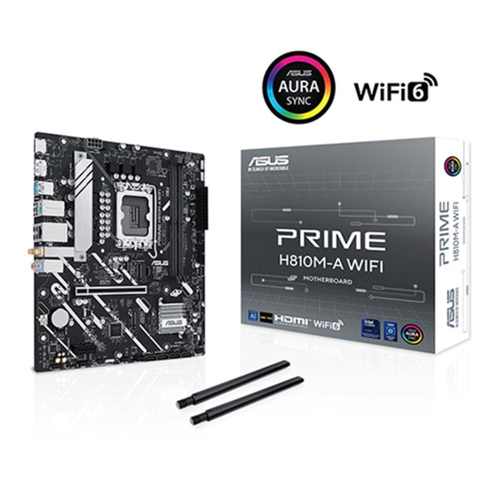 ASUS PRIME H810M-A WIFI6 DDR5 HDMI-DP PCIE 4.0 1851p mATX