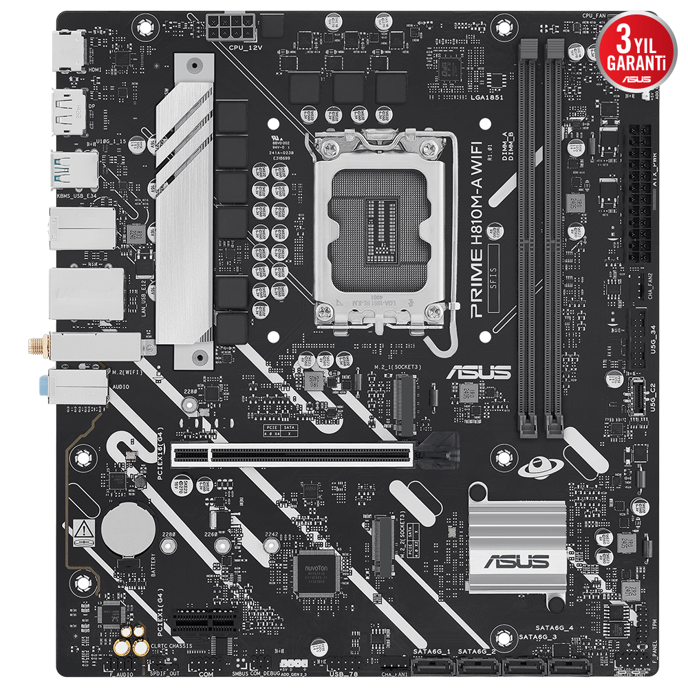 ASUS PRIME H810M-A WIFI DDR5 HDMI-DP PCIE 4.0 1851p mATX