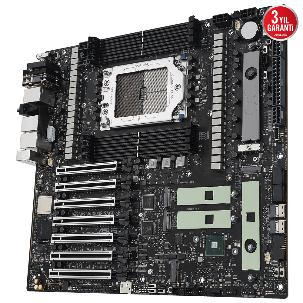 ASUS PRO WS WRX90E-SAGE SE DDR5 STR5 PCIE 5.0 AM5 ATX İş İstasyonu Anakartı