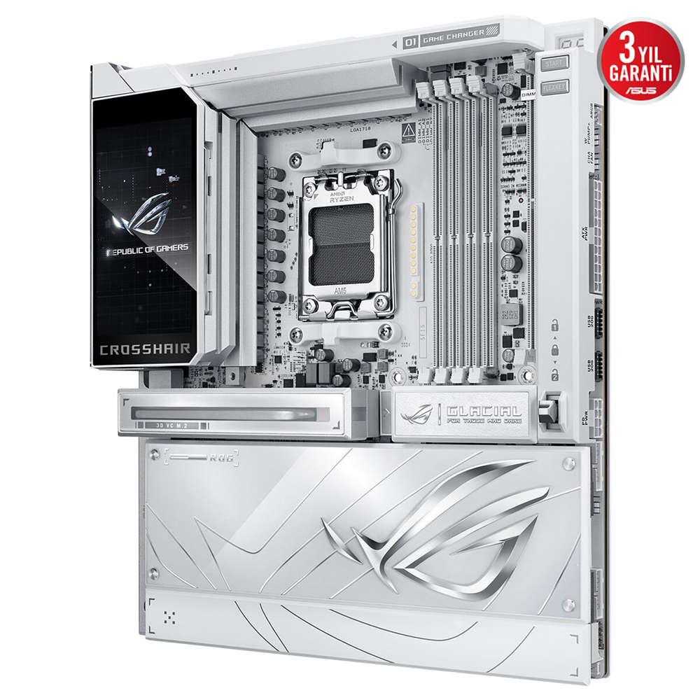 ASUS ROG CROSSHAIR X870E GLACIAL DDR5 DP TYPEC PCIE 5.0 AM5 ATX