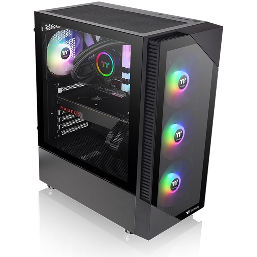 THERMALTAKE 650W 80+ View 200 TG CA-3X3-65M1WE-00 4-ARGB Fanlı Gaming Mid-Tower PC Kasası