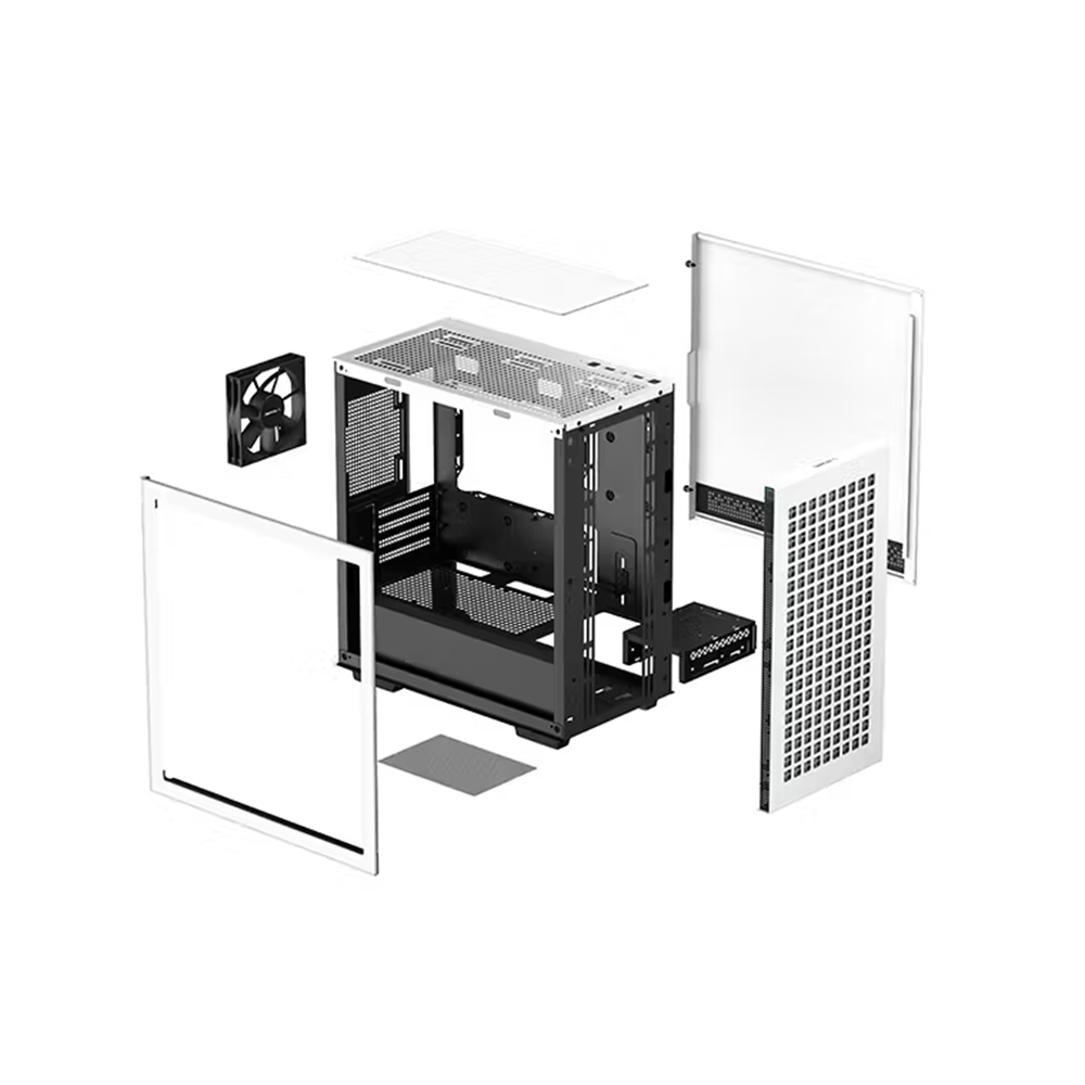 DEEPCOOL CH370-WH Gaming Micro ATX PC Kasası Beyaz 