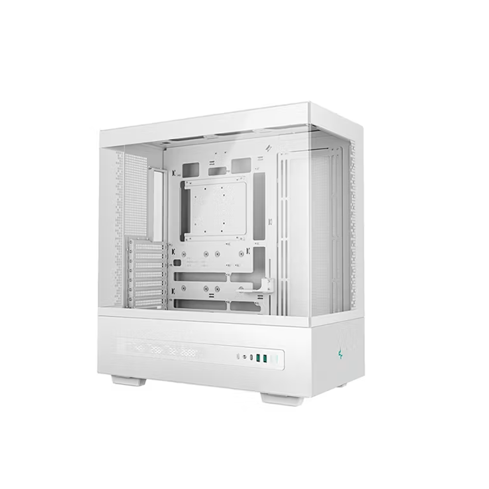 DEEPCOOL CH690 Digital WH Panoramik Dahili Dijital Durum Ekranlı Yüksek Hava Akışlı Beyaz Gaming Mid-Tower PC Kasası