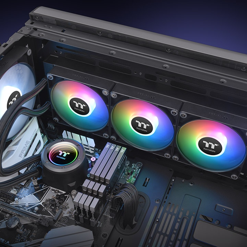 THERMALTAKE 420MM TH420 CL-W376-PL14SW-A ARGB AM5-1851p Sıvı Soğutmalı İşlemci Fanı