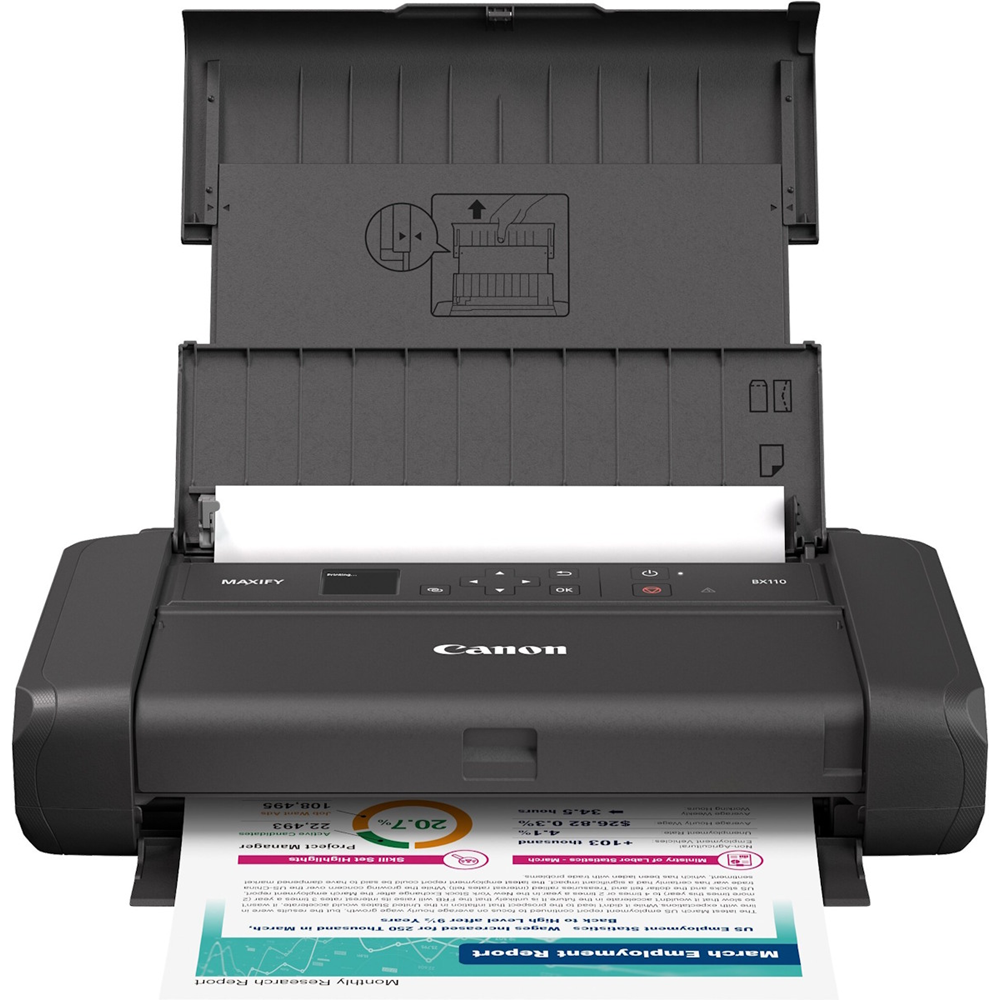 CANON A4 MAXIFY BX110 WIFI Pilli Renkli Taşınabilir Mürekkep Püskürtmeli Yazıcı