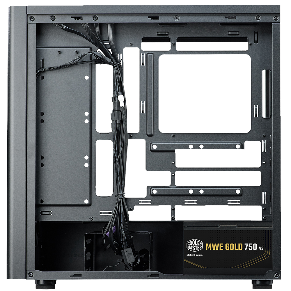 COOLERMASTER 750w 80+ Gold Elite 502 TG E502-KGNN75-S00 Gaming Mid-Tower PC Kasası