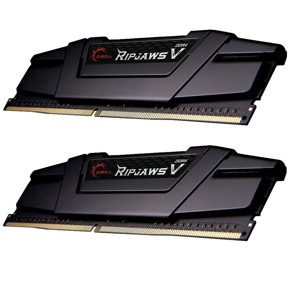 GSKILL 32GB (2X 16GB) DDR4 3200MHZ CL16 DUAL KIT PC RAM RIPJAWS V F4-3200C16D-32GVK