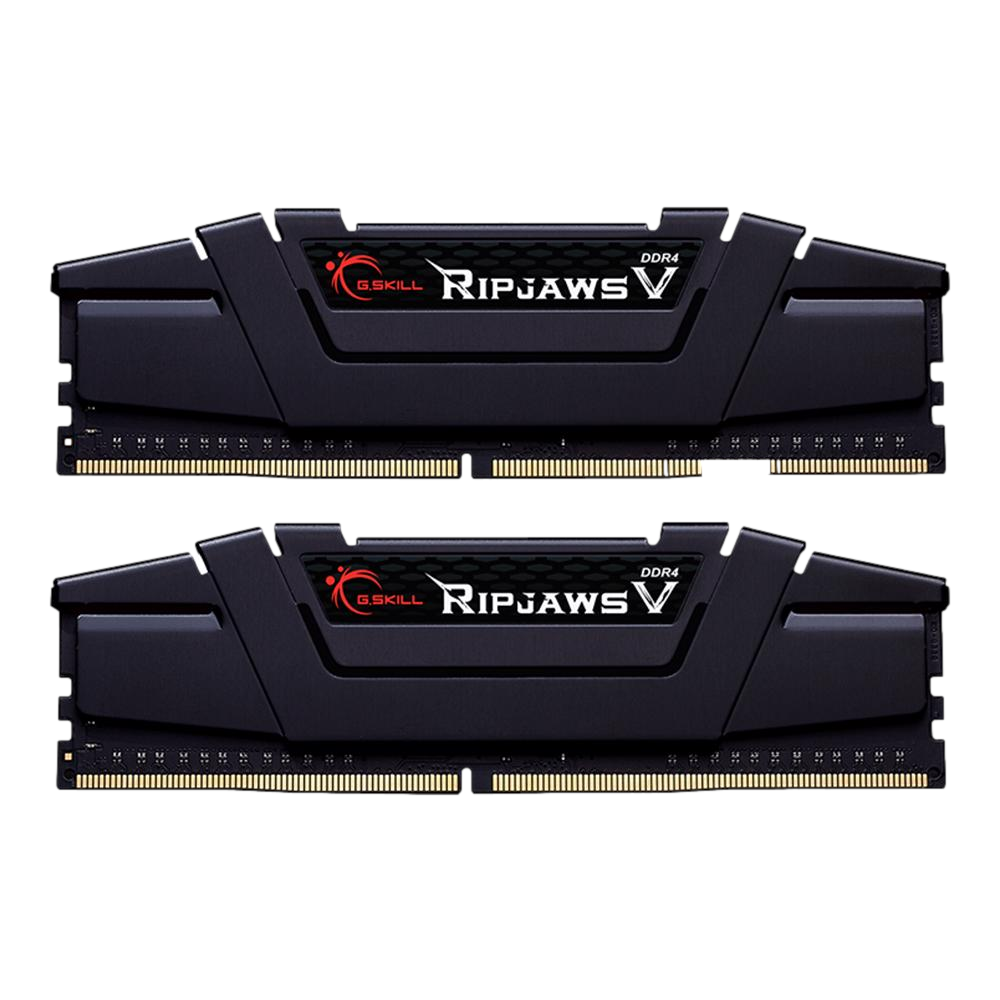 GSKILL 32GB (2X 16GB) DDR4 3200MHZ CL16 DUAL KIT PC RAM RIPJAWS V F4-3200C16D-32GVK