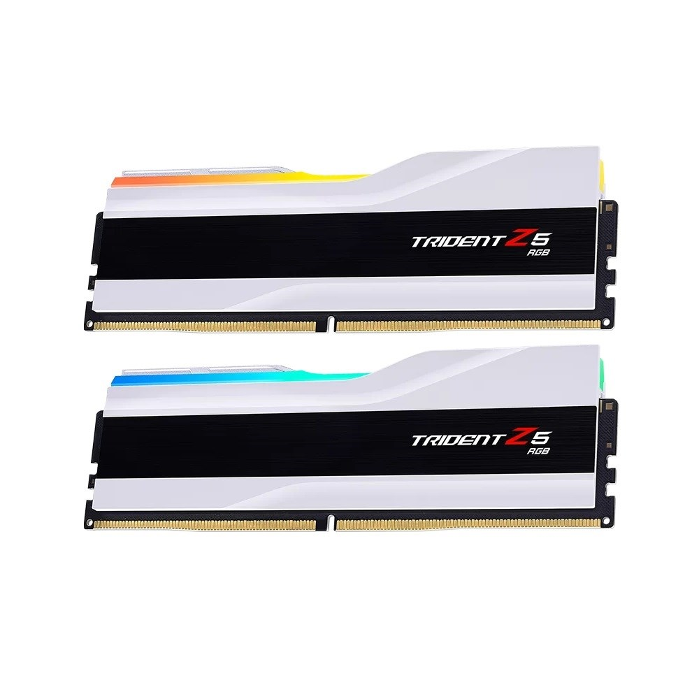 GSKILL 64GB (2X 32GB) DDR5 6000MHZ CL32 DUAL KIT PC RAM / TRIDENT Z5 RGB F5-6000J3636F32GX2-TZ5RW BEYAZ