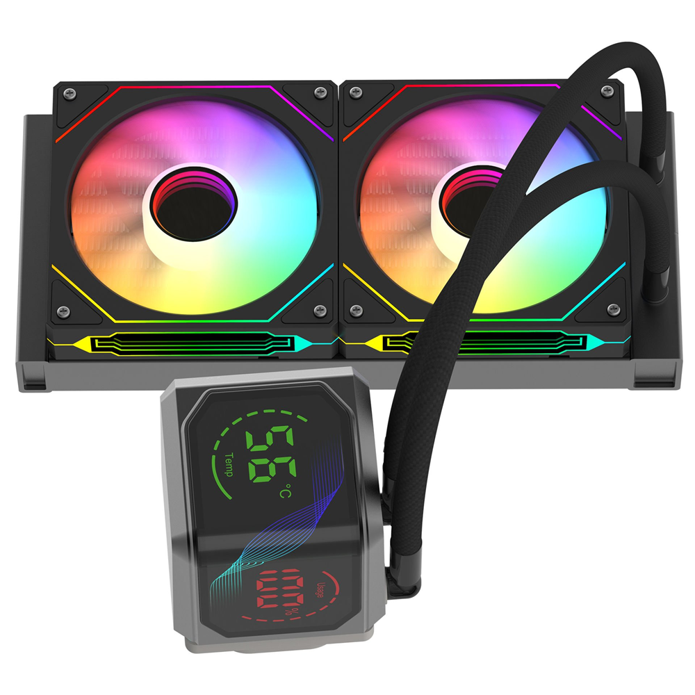 GAMEBOOSTER 240MM SIGHT PRO 240B GB-LCS-SP240B ARGB AM5-1851p Sıvı Soğutmalı İşlemci Fanı