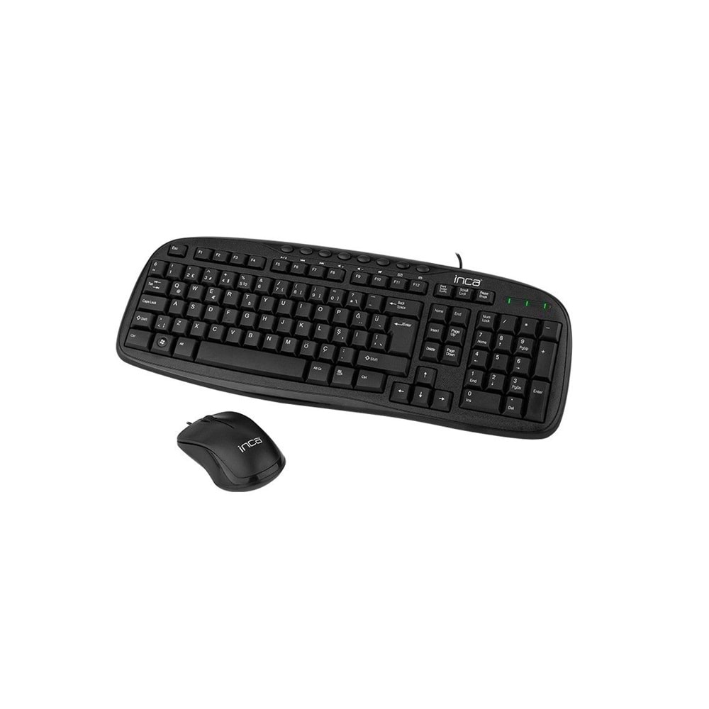 Inca IMK-384U USB Q Klavye&-Mouse set,siyah