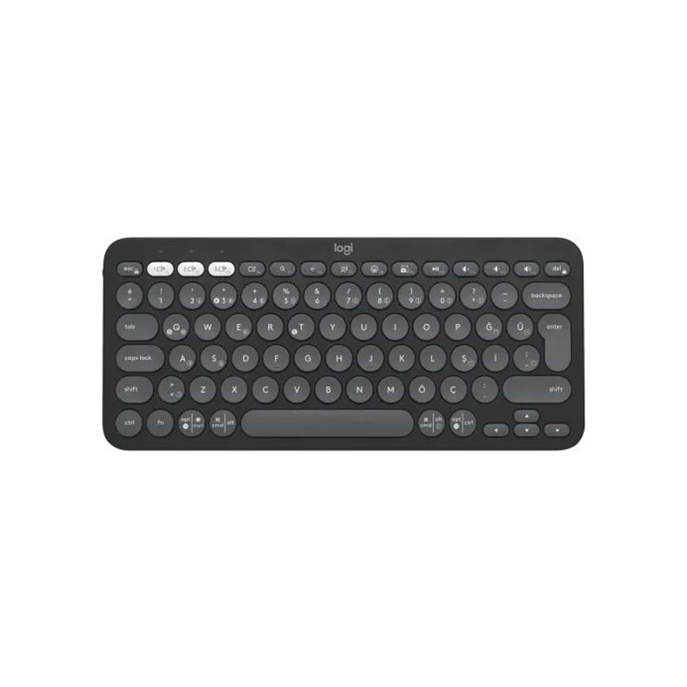 Logitech 920-011859 PEBBLE 2 Bluetooth klavye,gri