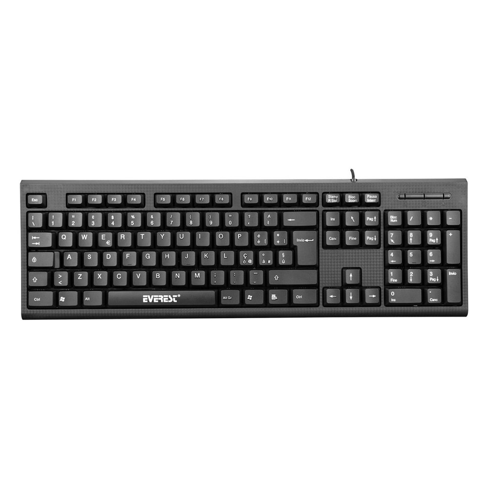 Everest KB-871U Q USB İtalyanca siyah klavye