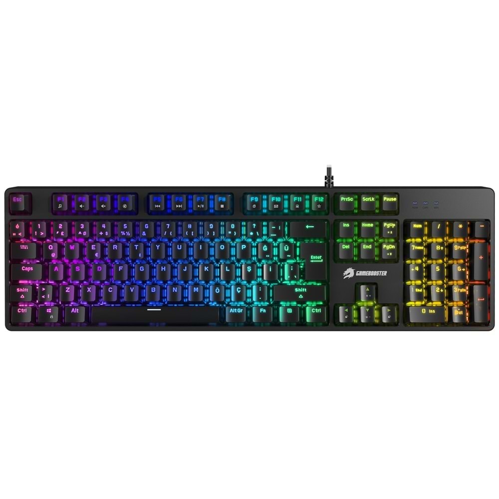 GameBooster GB-G24B Enigma Q Usb Rgb Mekanik Siyah Oyuncu Kırmızı Tuş