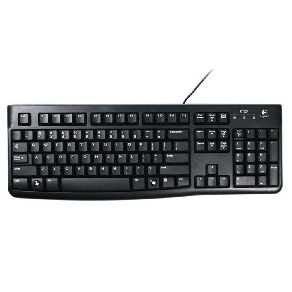 Logitech 920-002505 K120 USB Q Kablolu klavye, siyah