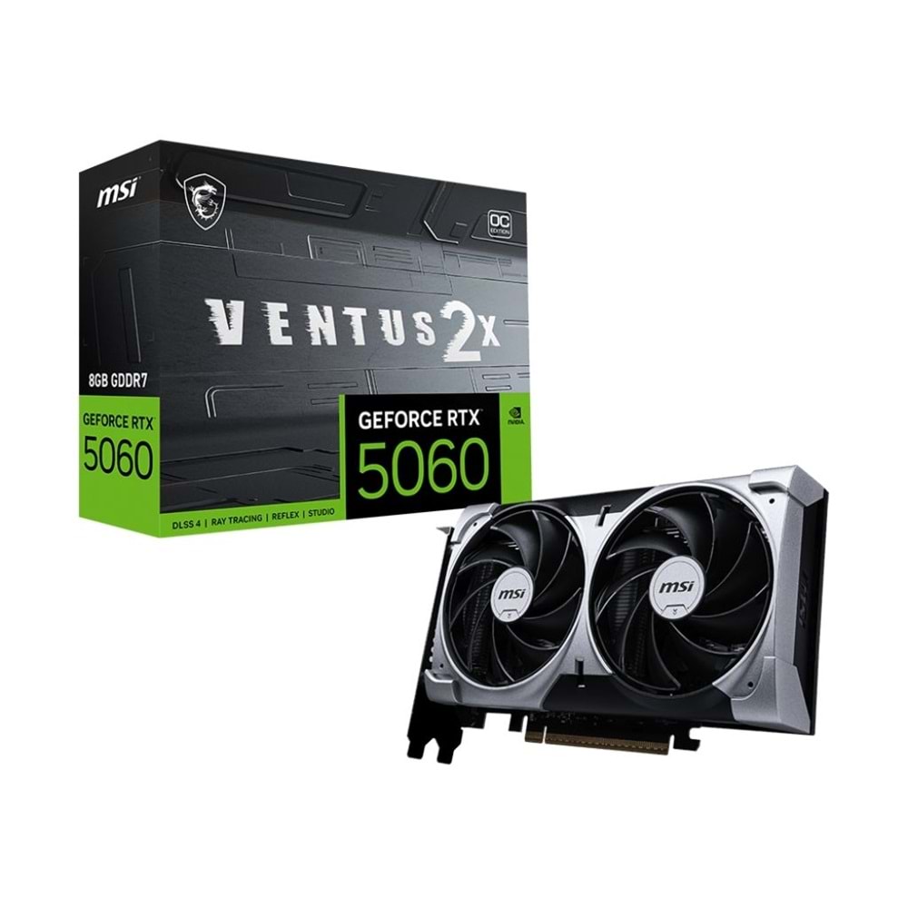 Msi 8Gb Rtx 5060 Ventus 2X 8G Oc Gddr7 128Bit