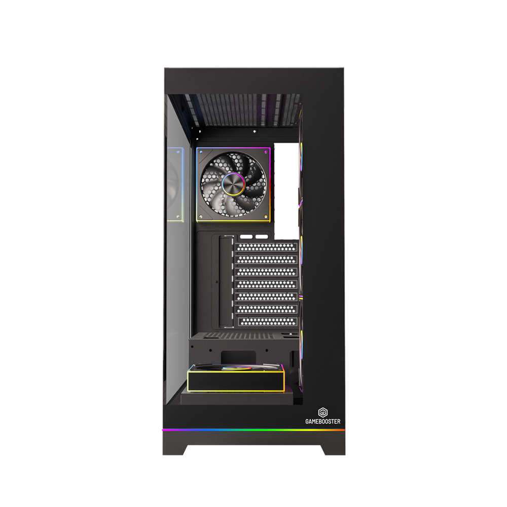 GAMEBOOSTER 850W 80+ BRONZE NYVRA SYNC JBST-GBJML07 4-ARGB Fanlı Gaming Mid-Tower PC Kasası